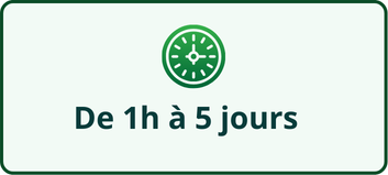 De 1h à 5 jours